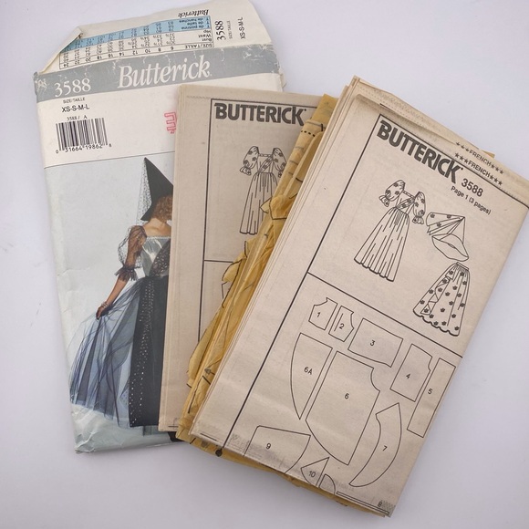 🪡 BUTTERICK Children Costume Sewing Pattern 3588 - Picture 2 of 6